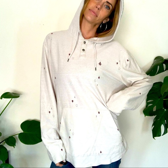 Volcom Other - Volcom L Cream Ivory Top Hoodie Sweatshirt